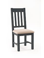 Julian Bowen Dark Grey Oak Bordeaux Dining Chairs Set Of 2 - Image 3 of 5