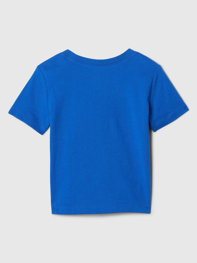 Gap Blue Shark Graphic Short Sleeve T-Shirt (Newborn-5yrs) - Image 2 of 2 Gap Blue Shark Graphic Short Sleeve T-Shirt (Newborn-5yrs) - Image 2 of 2