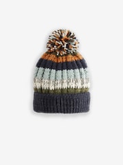 Stripe Pom Hat (3mths-16yrs) - Image 1 of 2