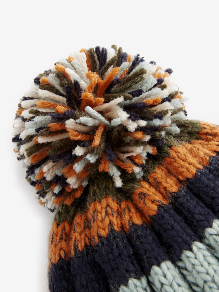 Stripe Pom Hat (3mths-16yrs) - Image 2 of 2