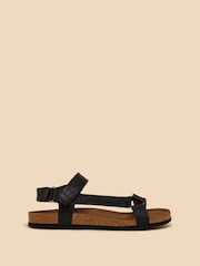 White Stuff Black Trek Footbed Sandals - Image 1 of 4