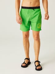 Regatta Fairway Green/Black Men's Bentham Swim Shorts - Image 1 of 7