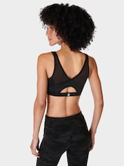 Sweaty Betty Ultra Black Camo Print Power Icon Train Bra - Image 2 of 6