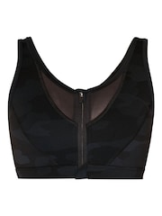 Sweaty Betty Ultra Black Camo Print Power Icon Train Bra - Image 5 of 6