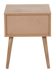 Pacific Natural Larvik Wood 1 Drawer Bedside Table - Image 4 of 5