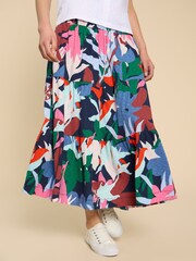 White Stuff Blue Marissa Jersey Maxi Skirt - Image 1 of 7