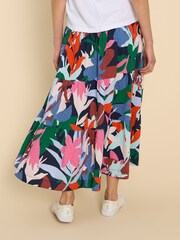 White Stuff Blue Marissa Jersey Maxi Skirt - Image 2 of 7