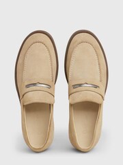 Calvin Klein Brown Moccasin Suede Loafers - Image 2 of 7