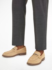 Calvin Klein Brown Moccasin Suede Loafers - Image 4 of 7
