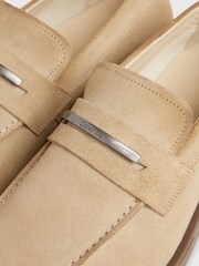 Calvin Klein Brown Moccasin Suede Loafers - Image 5 of 7