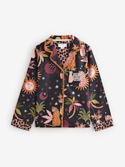 Never Fully Dressed Black 100% Cotton Button Through Pyjamas - Image 9 of 13