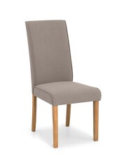 Julian Bowen Taupe Oak Seville Dining Chairs Set Of 2 - Image 3 of 5