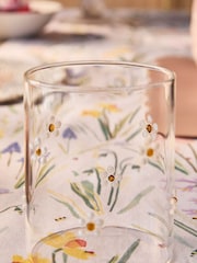Set of 2 Yellow Daisy Icon Tumbler Glasses - Image 3 of 4