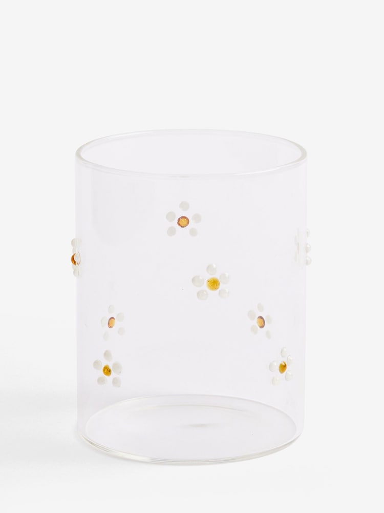 Set of 2 Yellow Daisy Icon Tumbler Glasses - Image 4 of 4