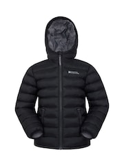 Mountain Warehouse Black Seasons II Kids Water-Resistant Padded Jacket - Image 1 of 5