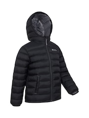 Mountain Warehouse Black Seasons II Kids Water-Resistant Padded Jacket - Image 5 of 5