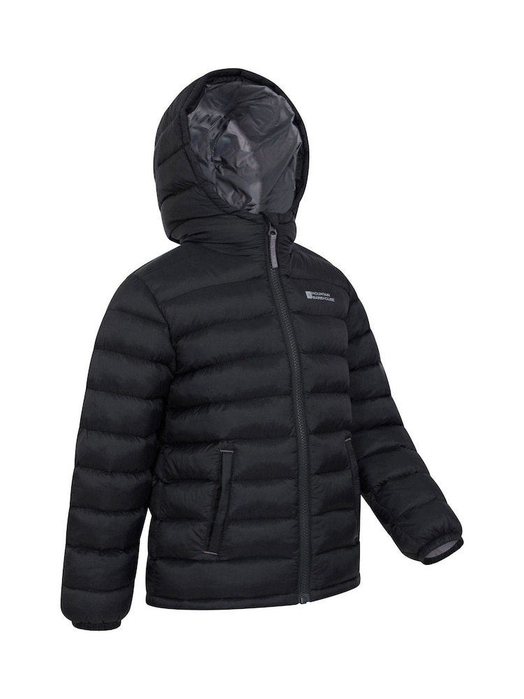 Mountain Warehouse Black Seasons II Kids Water-Resistant Padded Jacket - Image 5 of 5