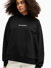 AllSaints Black 100% Cotton Tour Talon Hoodie - Image 2 of 7