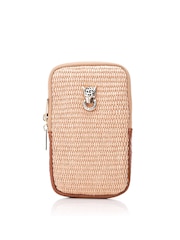 Moda in Pelle SARA BAG RAFFIA PHONE BAG - Image 1 of 4