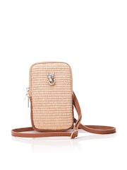 Moda in Pelle SARA BAG RAFFIA PHONE BAG - Image 3 of 4