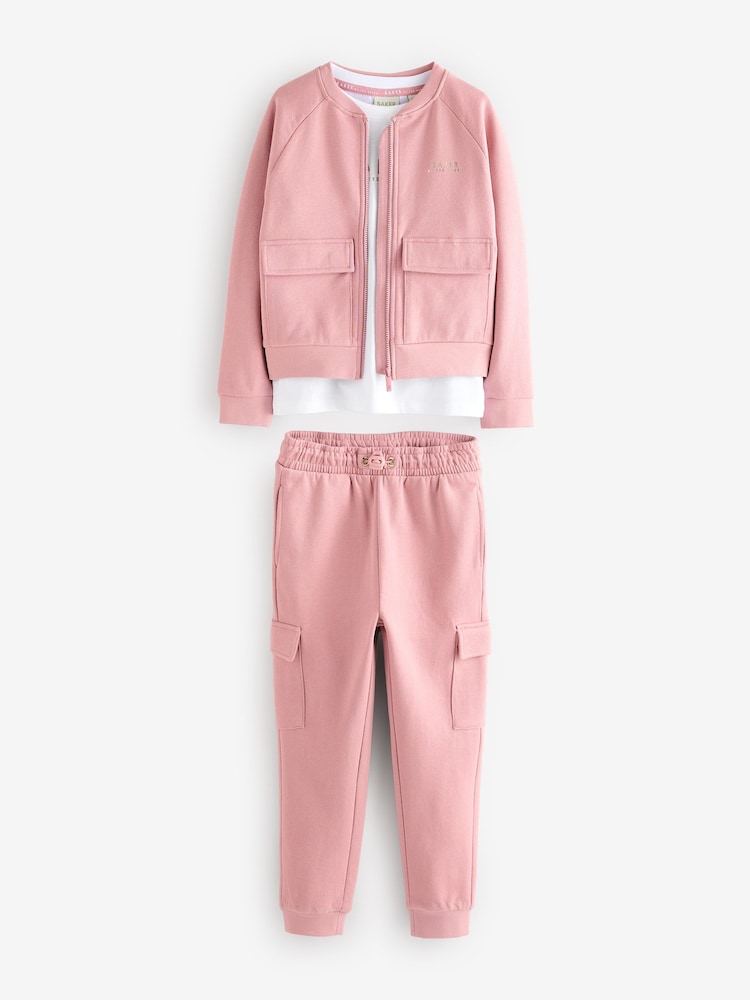 Baker by Ted Baker Pink 3 Piece Cargo Set - Image 9 of 15