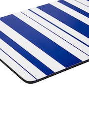 Pimpernel Blue Steccato Placemats Set of 6 - Image 6 of 6
