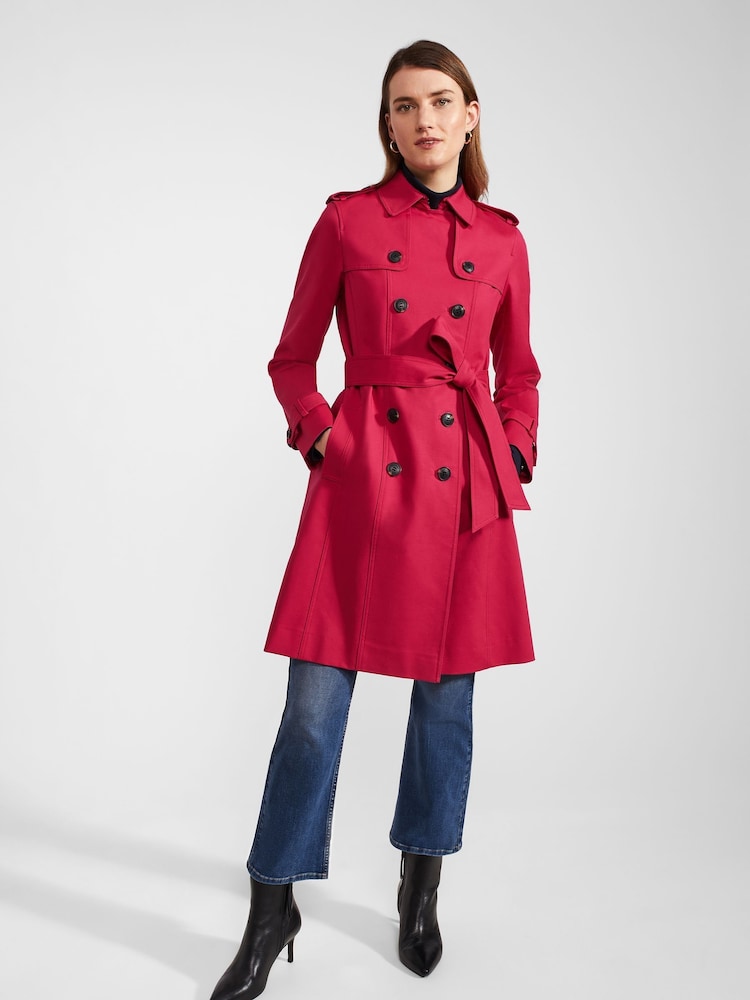 Hobbs Red Petite Trench Coat - Image 1 of 4