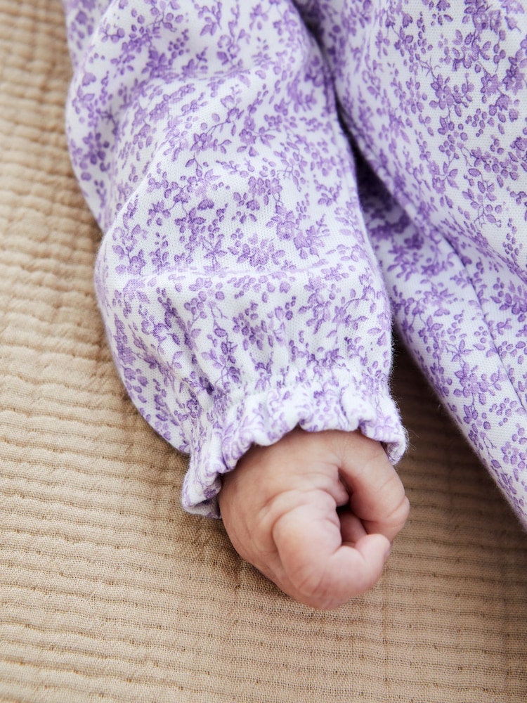 Jojo Maman Bébé Precej rožast vzorec pajac za spanje - Slika 2 iz 5 Jojo Maman Bébé Precej rožast vzorec pajac za spanje - Slika 2 iz 5