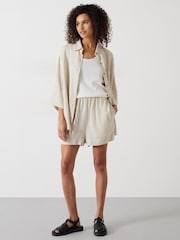 Hush Nude Lana Linen Blend Beach Shirt - Image 1 of 5
