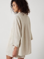 Hush Nude Lana Linen Blend Beach Shirt - Image 2 of 5