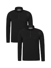 Mountain Warehouse Black Merino Multipack Thermal Top - Image 1 of 5