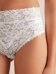 Blanco - Pack de 3 braguitas de encaje floral - Imagen 4 de 8