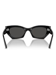 Ray Ban Zena Rb4430 Irregular Black Sunglasses - Image 6 of 8