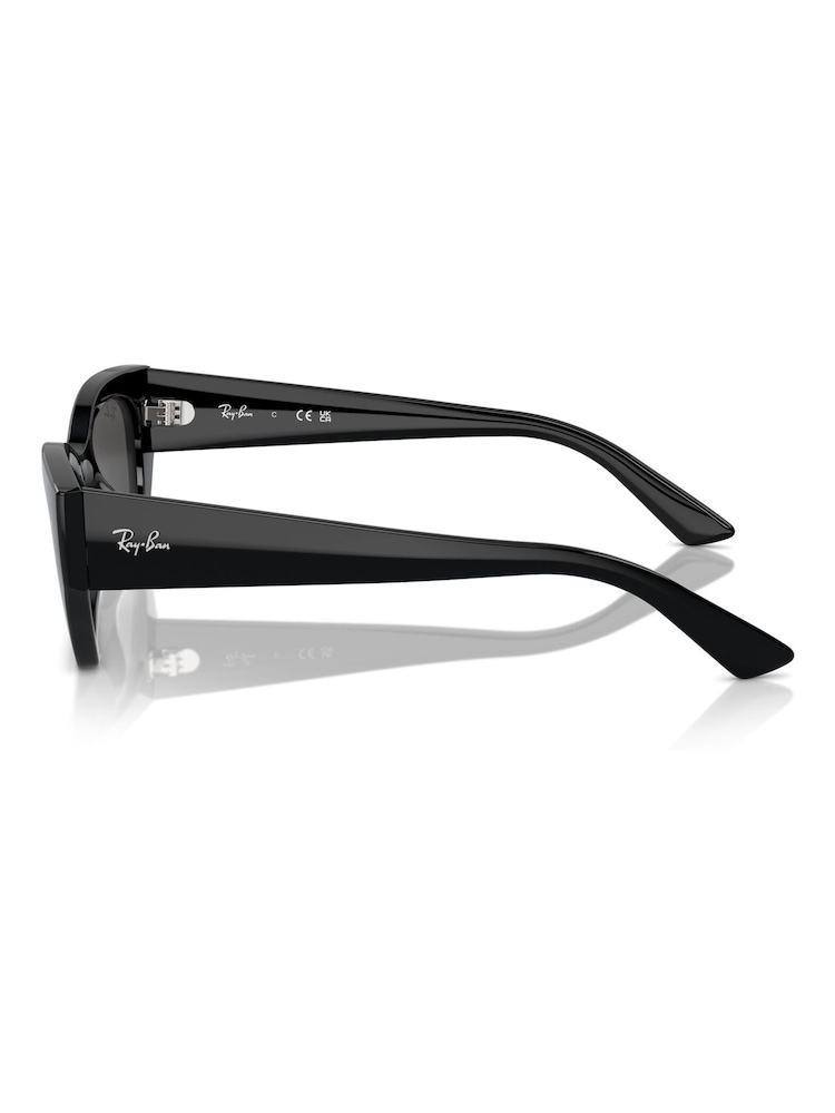 Ray Ban Zena Rb4430 Irregular Black Sunglasses - Image 8 of 8