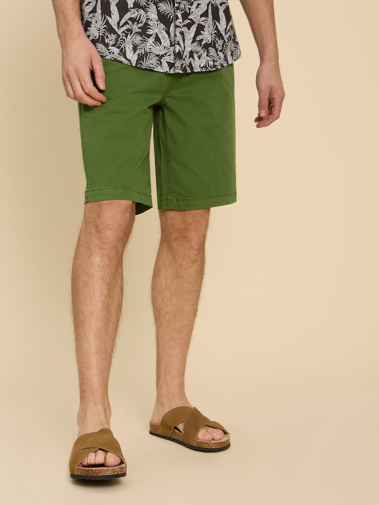 White Stuff Green Sutton Organic Chino Shorts - Image 1 of 7