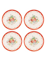Cath Kidston Sage Feels Like Home Set of 4 Dinner Plates - Image 2 of 4