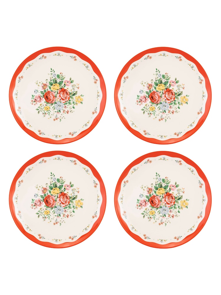 Cath Kidston Sage Feels Like Home Set of 4 Dinner Plates - Image 2 of 4