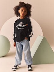 Black Mclaren Long Sleeve 100% Cotton Sweatshirt (3-16yrs) - Image 2 of 8