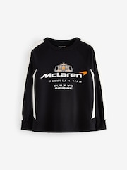 Black Mclaren Long Sleeve 100% Cotton Sweatshirt (3-16yrs) - Image 5 of 8