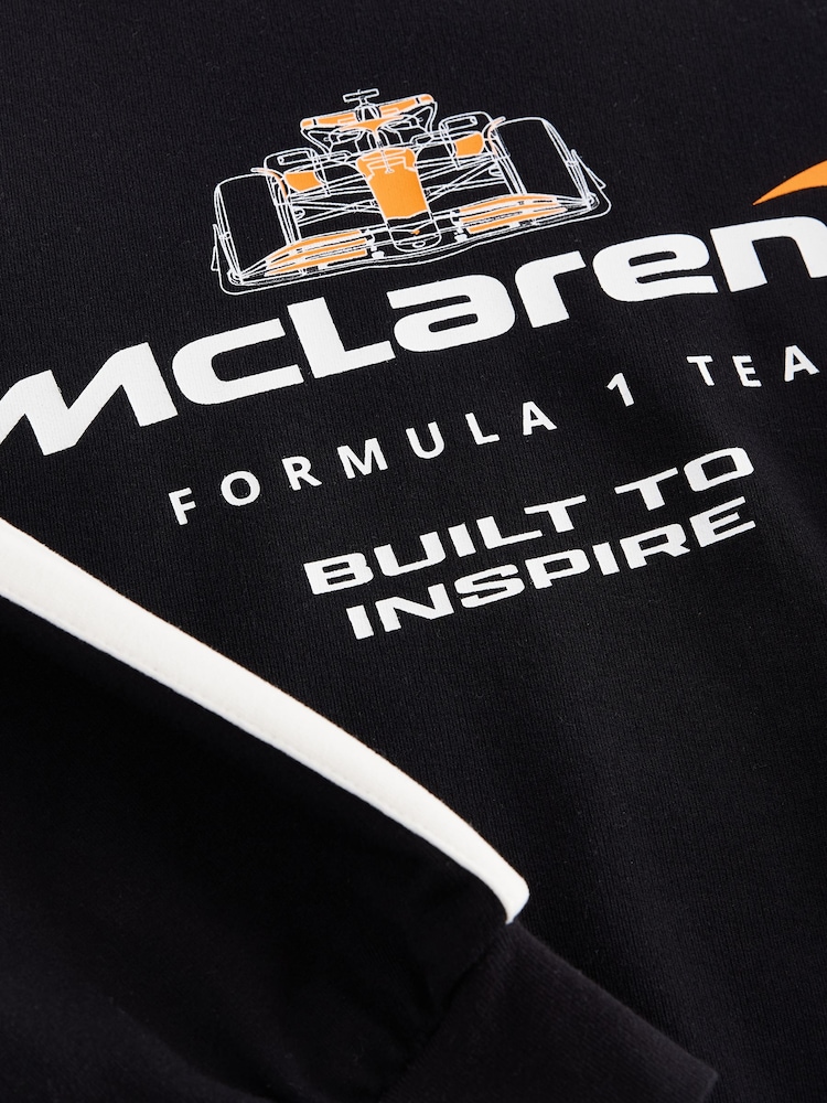 Black Mclaren Long Sleeve 100% Cotton Sweatshirt (3-16yrs) - Image 8 of 8