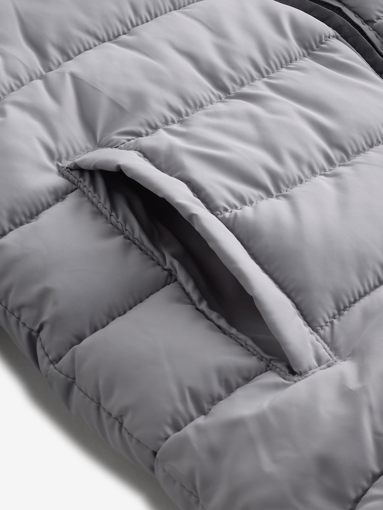 Trespass Kids Grey Oskar Padded Jacket - Image 4 of 4 Trespass Kids Grey Oskar Padded Jacket - Image 4 of 4