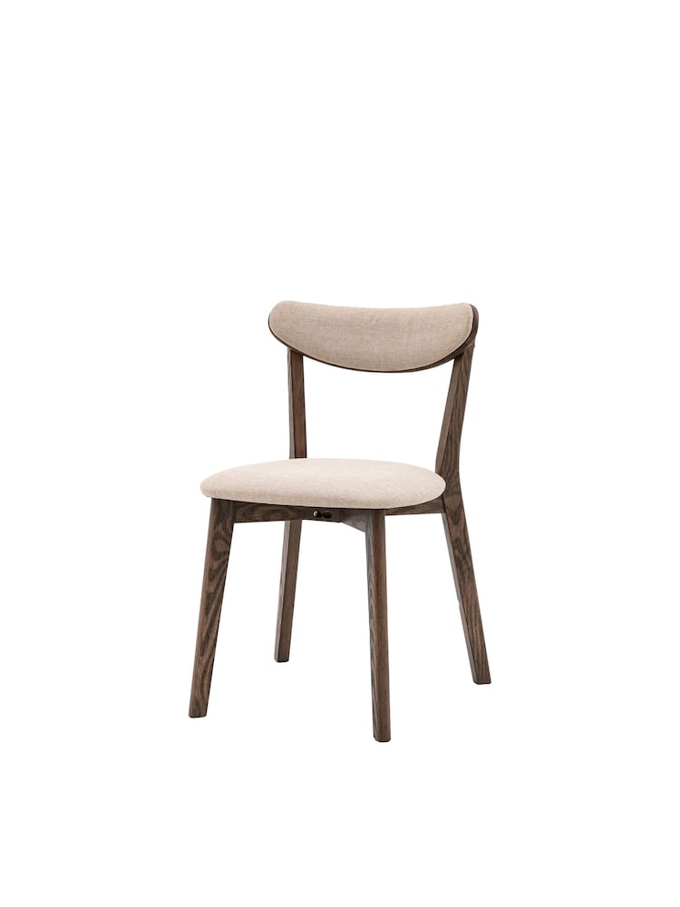 Gallery Home Dark Wood Temara Oak Style Dining Chairs 2Pk - Image 6 of 6