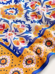 Boden Yellow Printed Sarong Scarf - Image 3 of 4