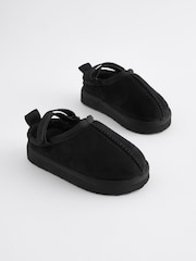 Black Cosy Slipper Mules - Image 1 of 5