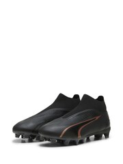 Puma Black Mens Ultra Match Fg/AG Laceless Football Boots - Image 3 of 6