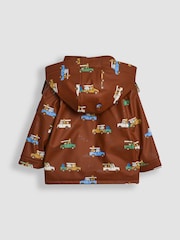 JoJo Maman Bébé Brown Safari Cosy Waterproof Jacket - Image 2 of 3