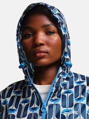 Regatta Blue Waterproof Orla Kiely Summer Pack It Jacket - Image 5 of 8