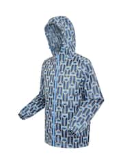 Regatta Blue Waterproof Orla Kiely Summer Pack It Jacket - Image 6 of 8
