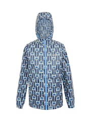Regatta Blue Waterproof Orla Kiely Summer Pack It Jacket - Image 7 of 8