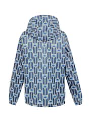 Regatta Blue Waterproof Orla Kiely Summer Pack It Jacket - Image 8 of 8